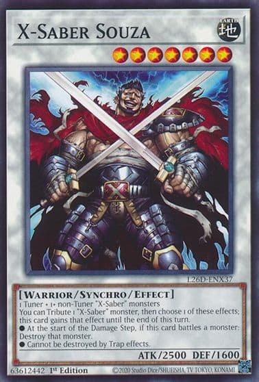 X Saber Souza Legendary Modern Decks 2026 Yu-Gi-Oh! card