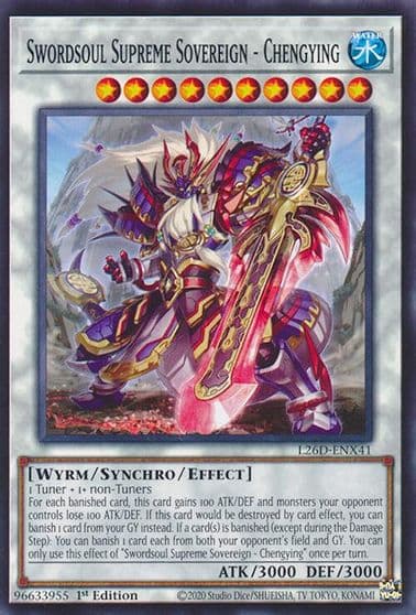 Swordsoul Supreme Sovereign Chengying Legendary Modern Decks 2026 Yu-Gi-Oh! card