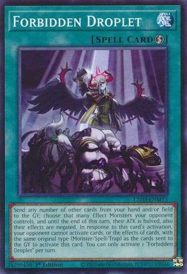 Forbidden Droplet Legendary Modern Decks 2026 Yu-Gi-Oh! card