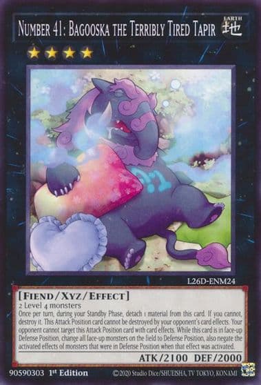 Number 41 Bagooska the Terribly Tired Tapir Legendary Modern Decks 2026 Yu-Gi-Oh! card