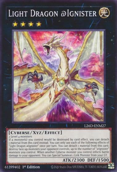 Light Dragon Ignister Legendary Modern Decks 2026 Yu-Gi-Oh! card