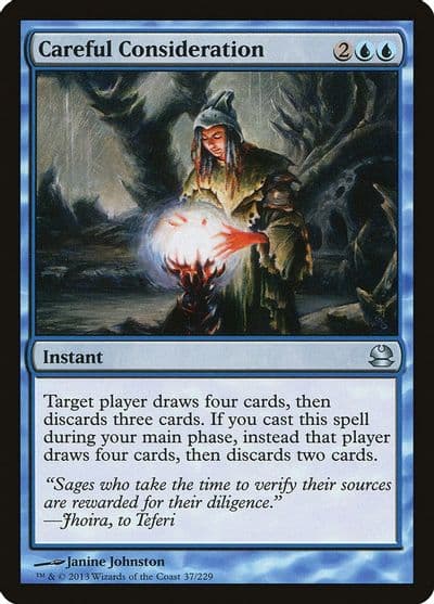 Careful Consideration Modern Masters Magic card