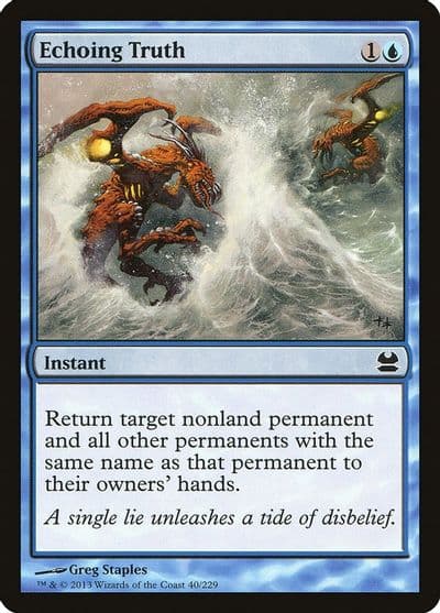 Echoing Truth Modern Masters Magic card