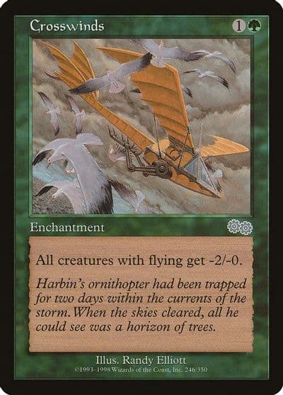 Crosswinds Urza's Saga Magic card