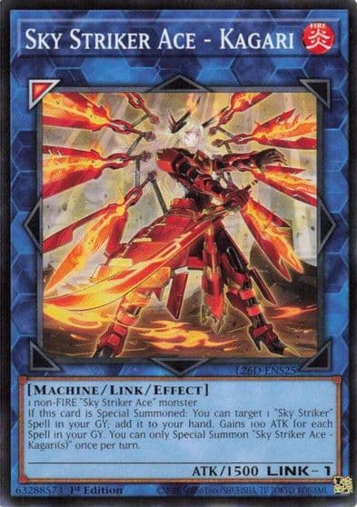Sky Striker Ace Kagari Alternate Art Legendary Modern Decks 2026 Yu-Gi-Oh! card