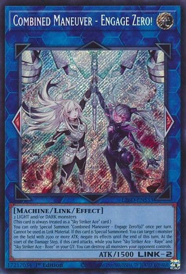 Combined Maneuver Engage Zero Secret Rare Legendary Modern Decks 2026 Yu-Gi-Oh! card