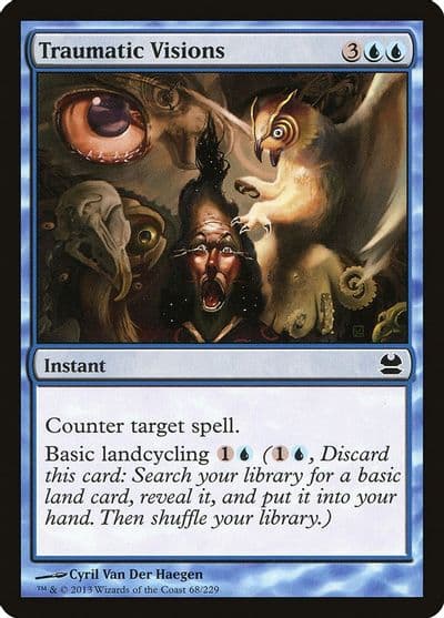 Traumatic Visions Modern Masters Magic card