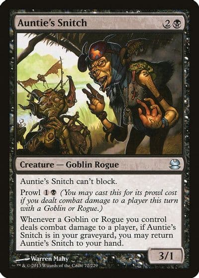Aunties Snitch Modern Masters Magic card