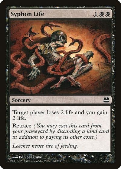 Syphon Life Modern Masters Magic card
