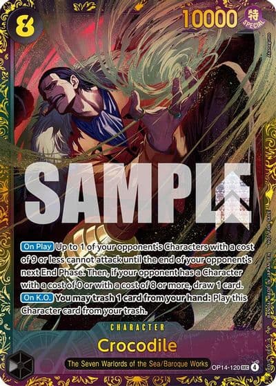 Crocodile OP14 120 CS26 27 Regionals Season 1 One Piece Promotion Cards One Piece card