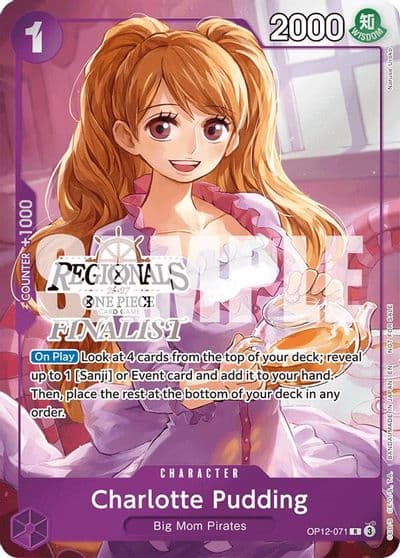 Charlotte Pudding Regionals Finalist Card Set 26 27 One Piece Promotion Cards One Piece card