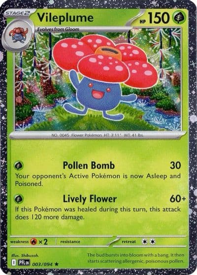Vileplume (Cosmos Holo) Miscellaneous Cards & Products Pokemon card