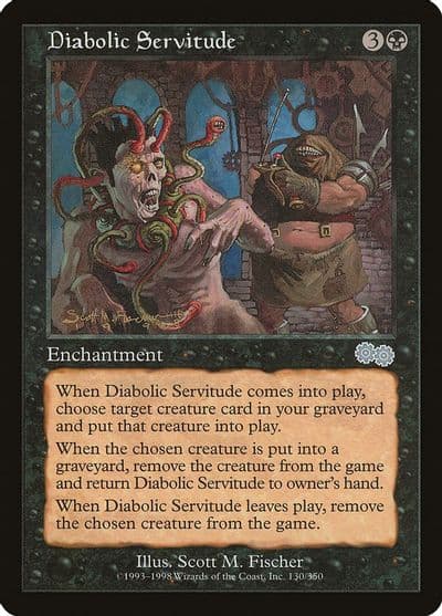Diabolic Servitude Urza's Saga Magic card