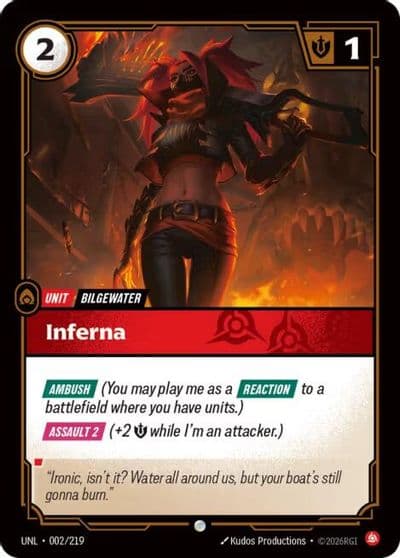 Inferna Unleashed Riftbound card