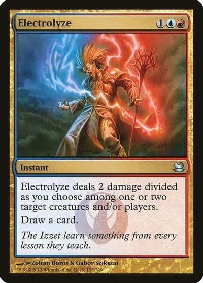 Electrolyze Modern Masters Magic card
