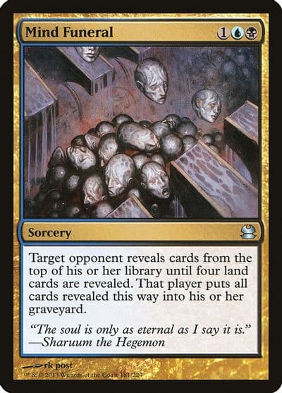 Mind Funeral Modern Masters Magic card
