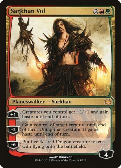 Sarkhan Vol Modern Masters Magic card