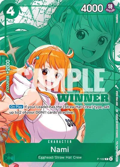 Nami Winner Pack 2026 Vol 2 One Piece Promotion Cards One Piece card