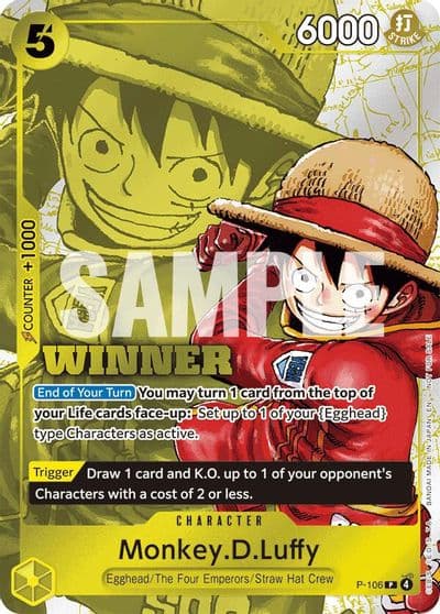 MonkeyDLuffy Winner Pack 2026 Vol 2 One Piece Promotion Cards One Piece card