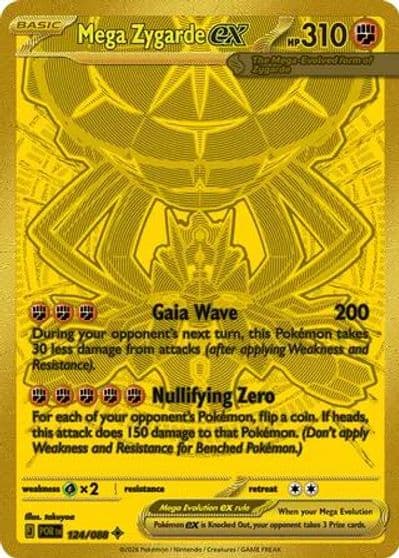 Mega Zygarde ex ME03: Perfect Order Pokemon card