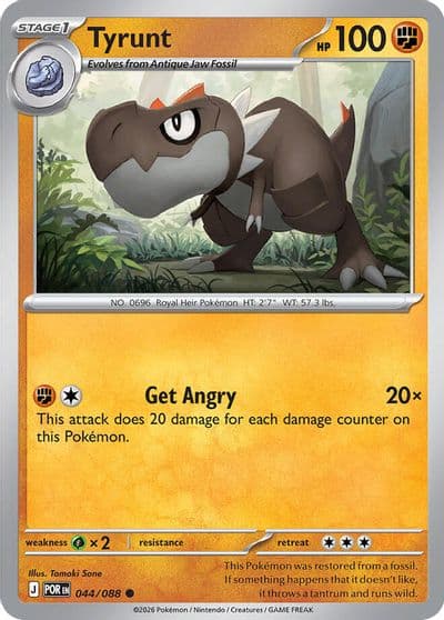 Tyrunt ME03: Perfect Order Pokemon card
