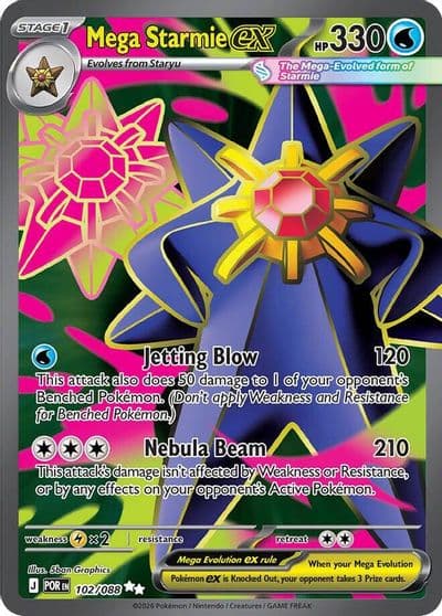 Mega Starmie ex ME03: Perfect Order Pokemon card