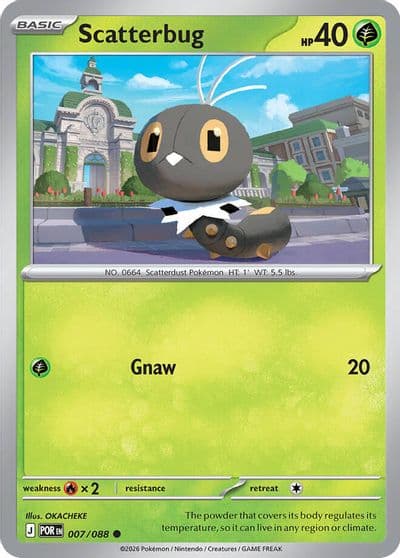 Scatterbug ME03: Perfect Order Pokemon card