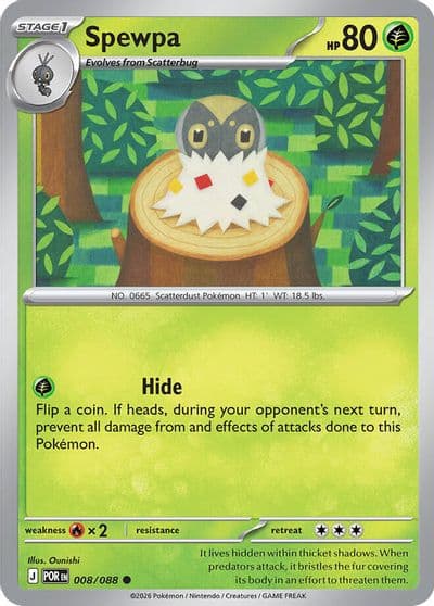 Spewpa ME03: Perfect Order Pokemon card