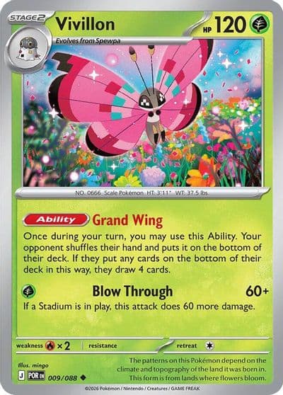 Vivillon ME03: Perfect Order Pokemon card