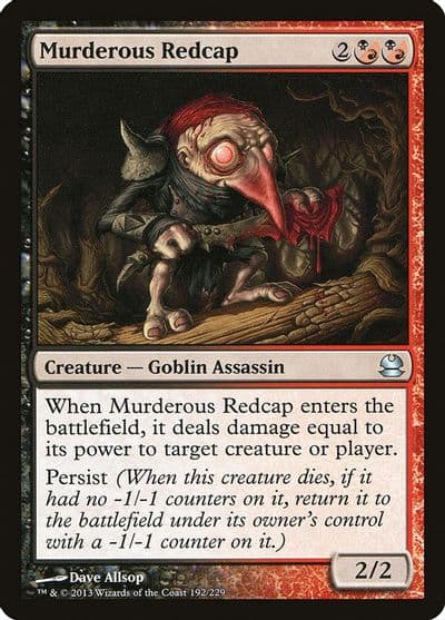 Murderous Redcap Modern Masters Magic card