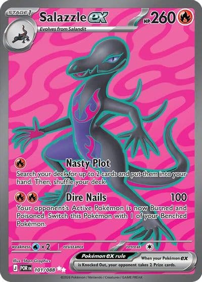 Salazzle ex ME03: Perfect Order Pokemon card
