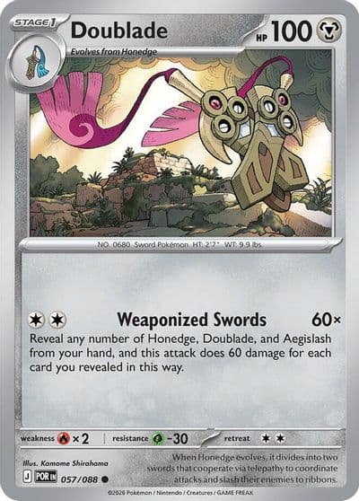 Doublade ME03: Perfect Order Pokemon card