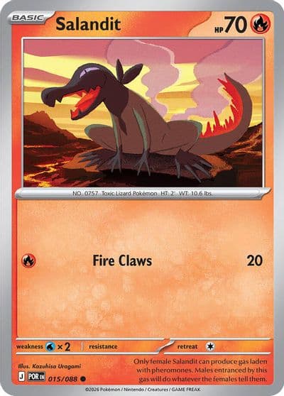 Salandit ME03: Perfect Order Pokemon card