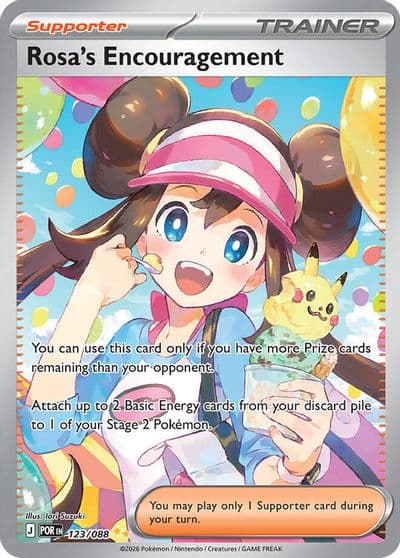 Rosa's Encouragement ME03: Perfect Order Pokemon card