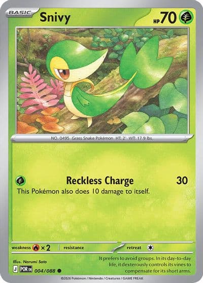 Snivy ME03: Perfect Order Pokemon card