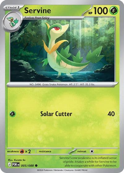 Servine ME03: Perfect Order Pokemon card