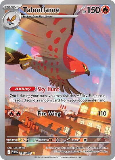 Talonflame ME03: Perfect Order Pokemon card