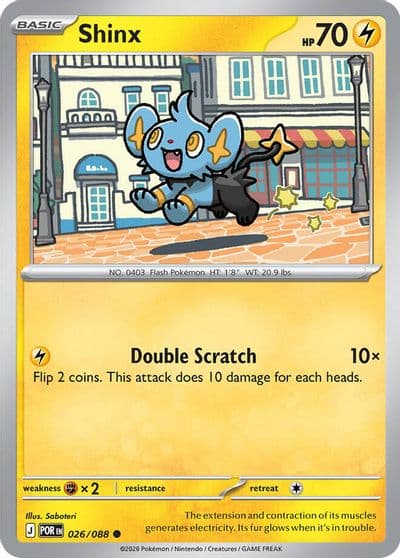 Shinx ME03: Perfect Order Pokemon card