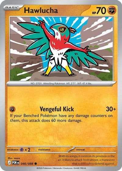 Hawlucha ME03: Perfect Order Pokemon card