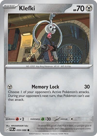 Klefki ME03: Perfect Order Pokemon card