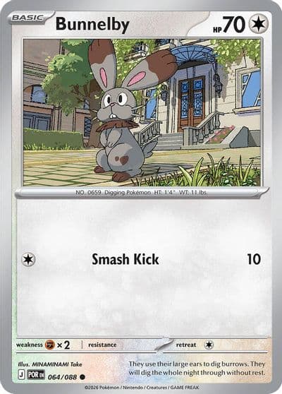 Bunnelby ME03: Perfect Order Pokemon card