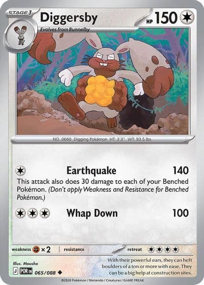 Diggersby ME03: Perfect Order Pokemon card