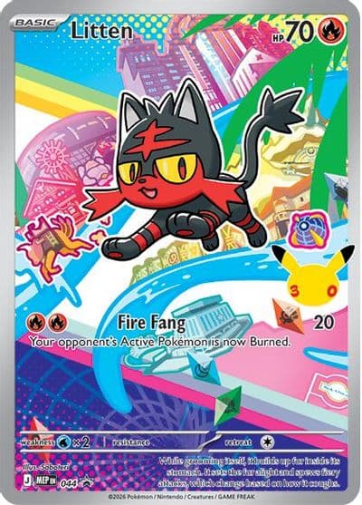 Litten ME: Mega Evolution Promo Pokemon card