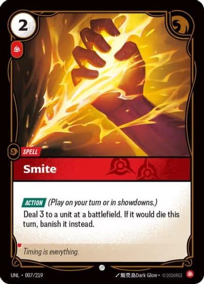 Smite Unleashed Riftbound card