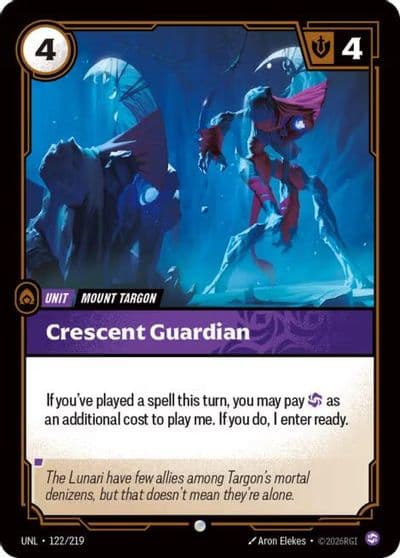 Crescent Guardian Unleashed Riftbound card