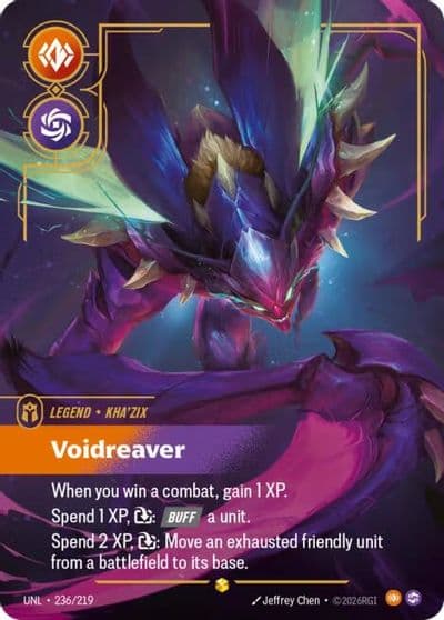 KhaZix Voidreaver Overnumbered Unleashed Riftbound card