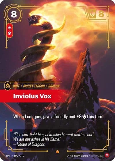 Inviolus Vox Unleashed Riftbound card