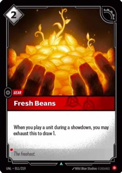 Fresh Beans Unleashed Riftbound card