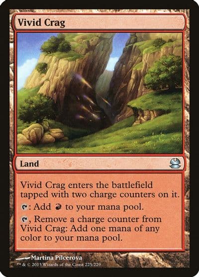 Vivid Crag Modern Masters Magic card