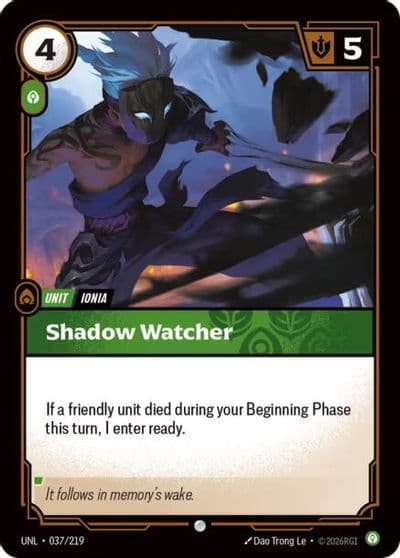 Shadow Watcher Unleashed Riftbound card